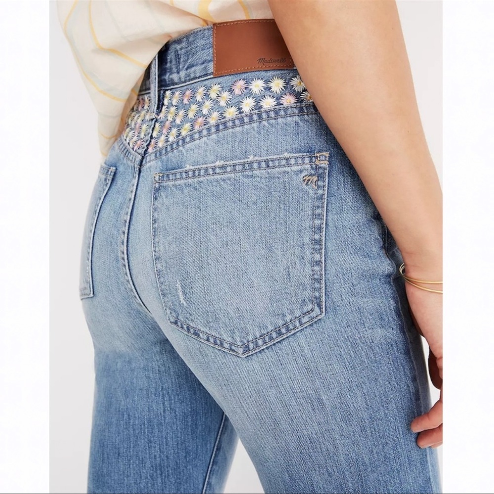 Madewell Perfect Vintage Jean Floral Embroidered